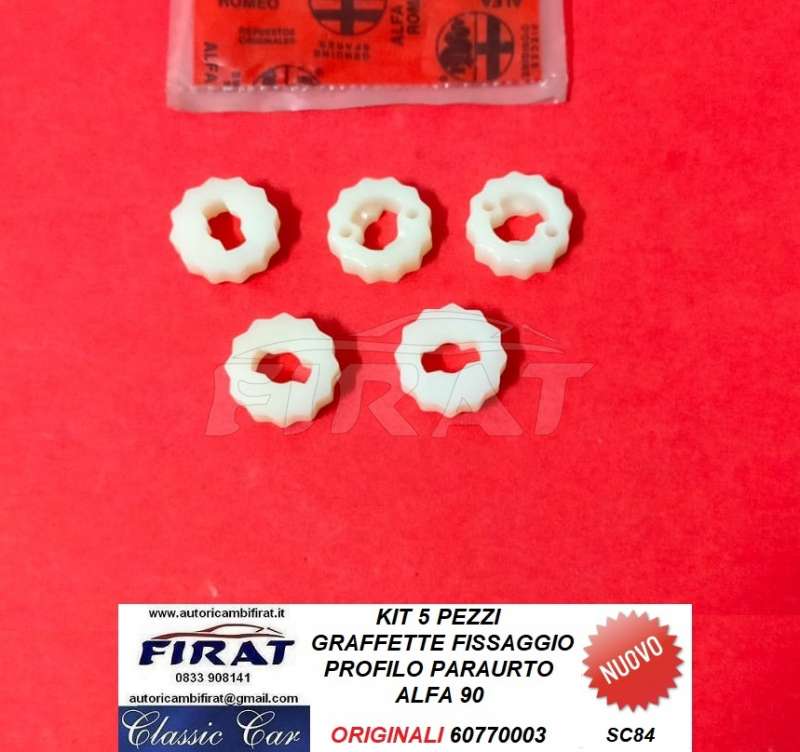 GRAFFETTA FISSAGGIO PROFILO PARAURTO ALFA 90 (60770003)